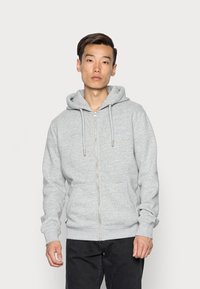 Superdry & Co VINTAGE LOGO ZIPHOOD - Felpa con zip - athletic grey marl