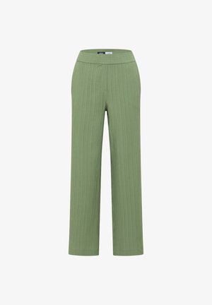 Cecil, WIDE LEG HOSE MIT STRUKTURSTREIFEN - Pantalon classique - deep matcha green