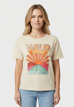 Camiseta estampada - blanc