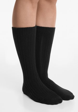 OYSHO 15% CASHMERE 10% WOOL CLASSIC - Calze - black