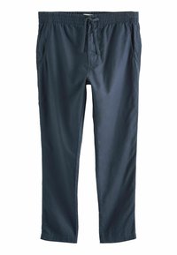 Next SLIM FIT LINEN ELASTICATED DRAWSTRING - Kalhoty - navy blue
