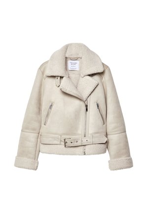 Stradivarius DOUBLEFACE-BIKER - Blazer - off white