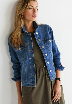 Chaqueta vaquera - mid blue wash