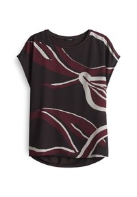 REGULAR FIT PRINT - T-shirt con stampa - midnight brown