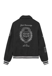 Les Deux YALE VARSITY JACKET UNISEX - Μπουφάν τύπου bomber - black