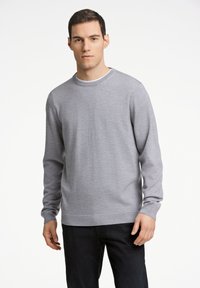 Lindbergh CREW NECK - Strickpullover - grey mel
