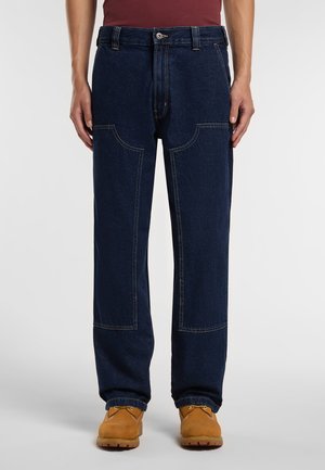 MADISON DOUBLE KNEE  - Džíny Straight Fit - blue