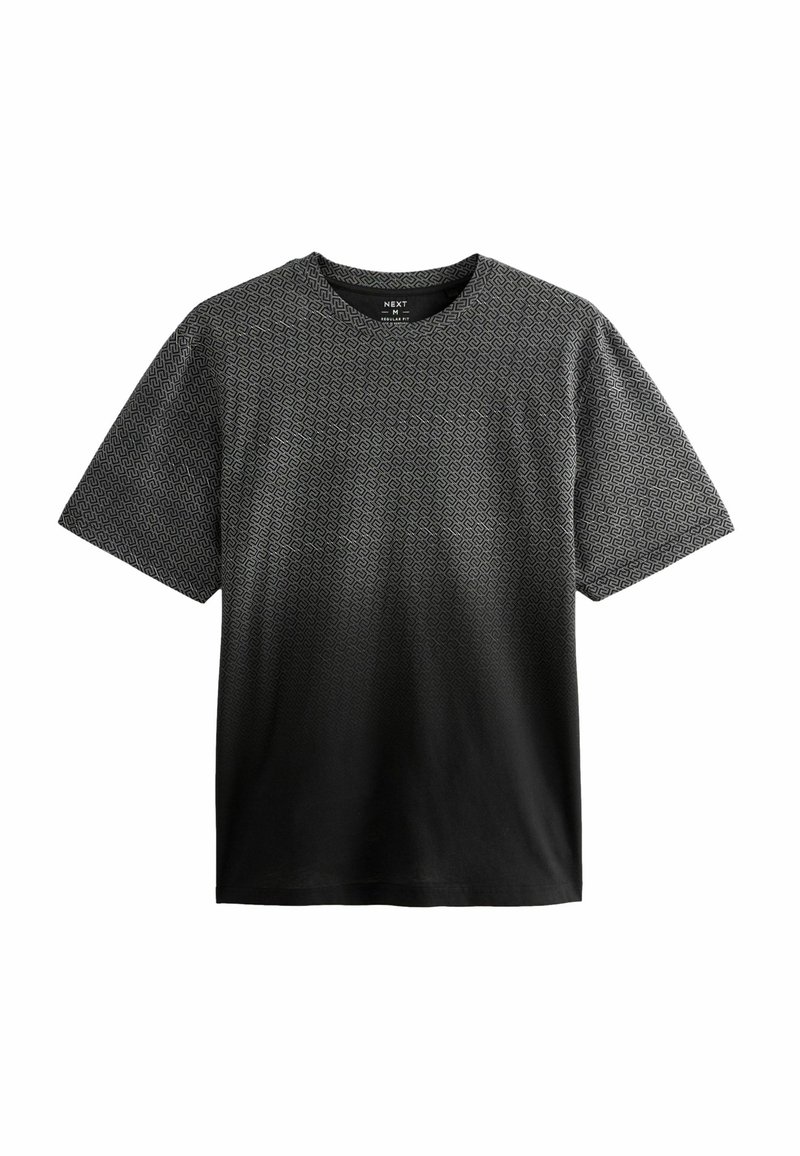 Next DIP DYE GRAPHIC - T-shirts print - monochrome geo