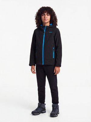 CMP KID JACKET FIX HOOD UNISEX - Veste softshell - nero/river