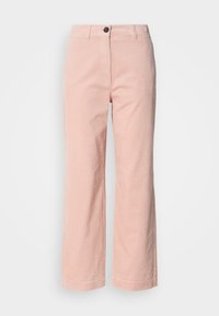 PANTS STRAIGHT LEG CROPPED LENGTH WELT POCKET - Trousers - pastel rose