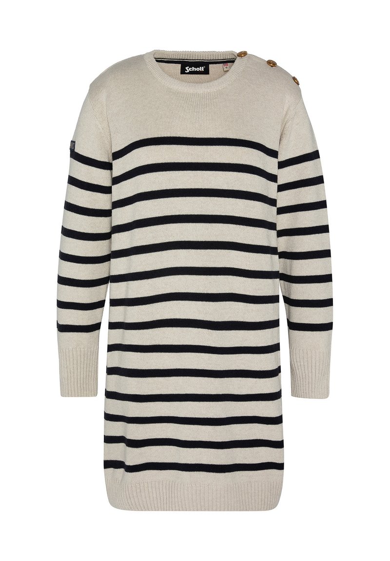 Schott ARMY  - Abito in maglia - naturel marine