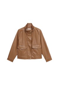 Imitatieleren jas - marrone