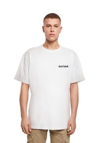 Merchcode UNFOLLOW FRONT  OVERSIZE  - T-shirts med print - white