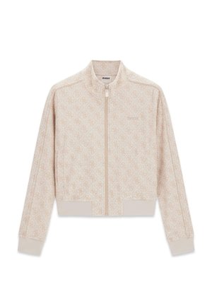 Guess, 4G-LOGO-SWEATSHIRT - Sweat zippé - mehrfarbig beige