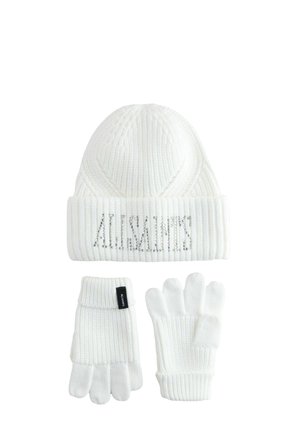 DIAMANTÉ SET - Gloves - cream