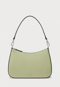 Lauren Ralph Lauren CROSSHATCH LEATHER MEDIUM DANNI BAG - Mala de mão - light olive