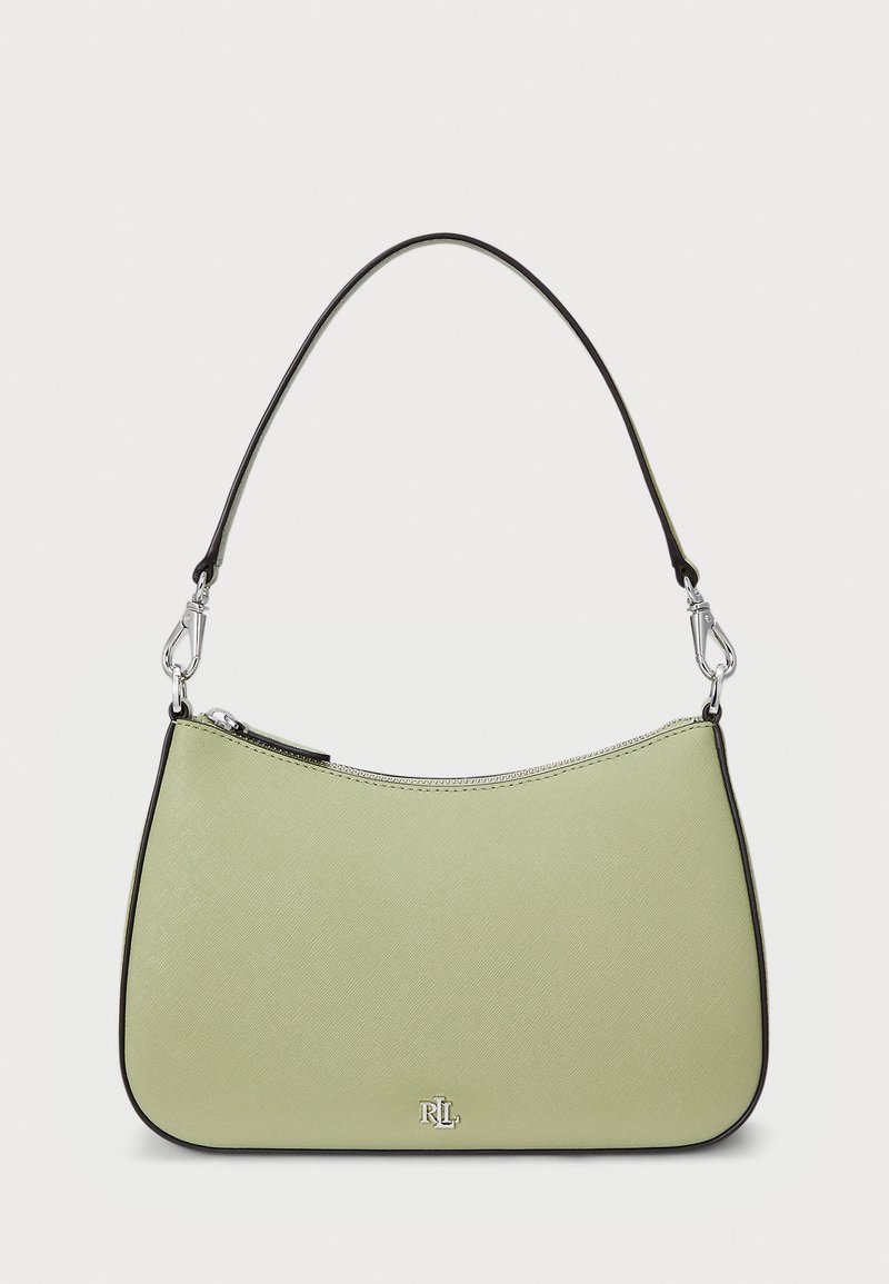 Lauren Ralph Lauren CROSSHATCH LEATHER MEDIUM DANNI BAG - Mala de mão - light olive
