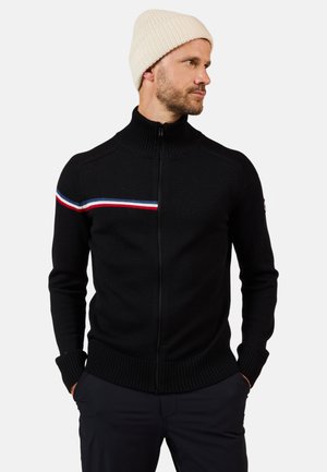 ODYSSEUS FULL-ZIP - Strickjacke - black