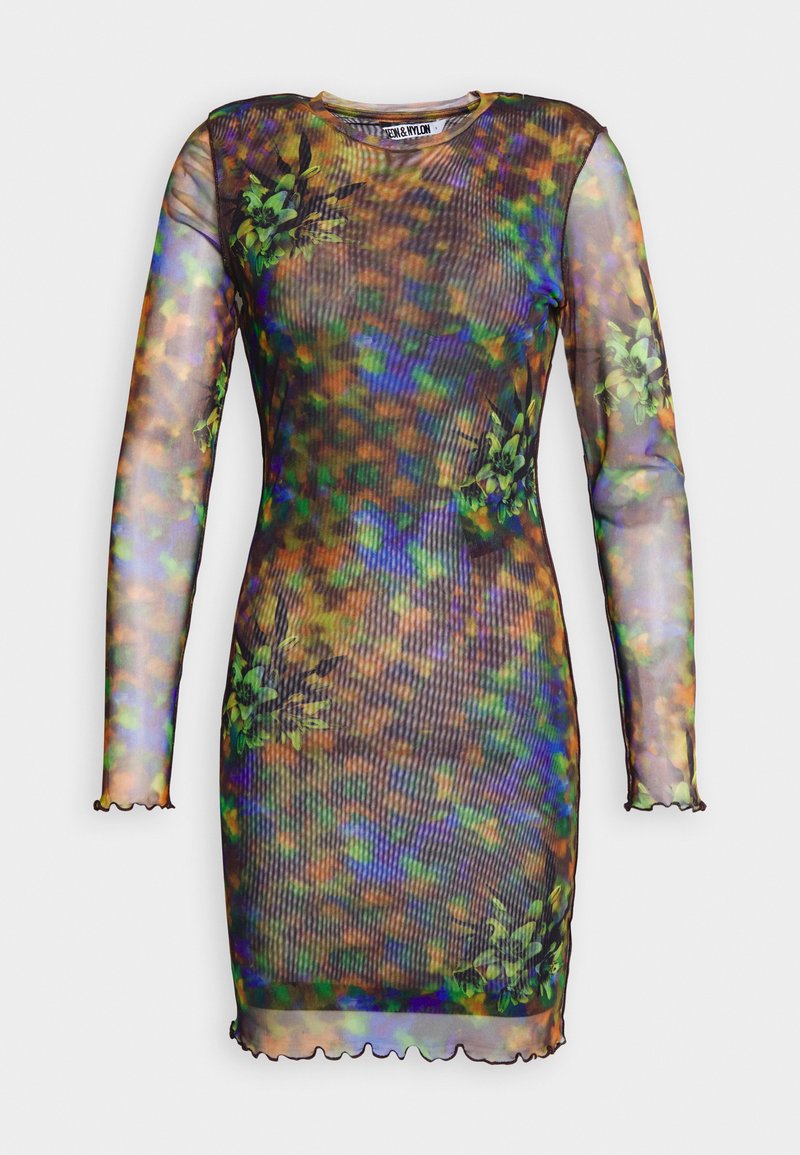 Neon & Nylon Jurk zwart