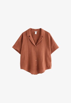 Lindex, LINDEX MOM CRINKLED SHIRT LINDEX - Camicia - dark dusty orange
