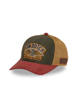 Von Dutch, CASQUETTE SEMI CURVE PREMIUM AVEC PATCH UNITED - Casquette - orange