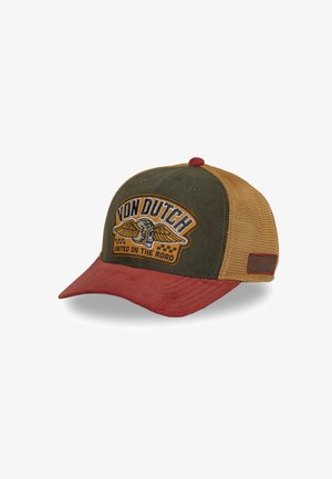 Von Dutch, CASQUETTE SEMI CURVE PREMIUM AVEC PATCH UNITED - Casquette - orange