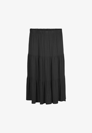 Zizzi, MIT GUMMIZUG AM BUND - Falda larga - black