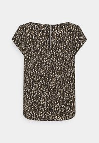 ONLY ONLVIC AOP  - T-shirt estampada - black/raza
