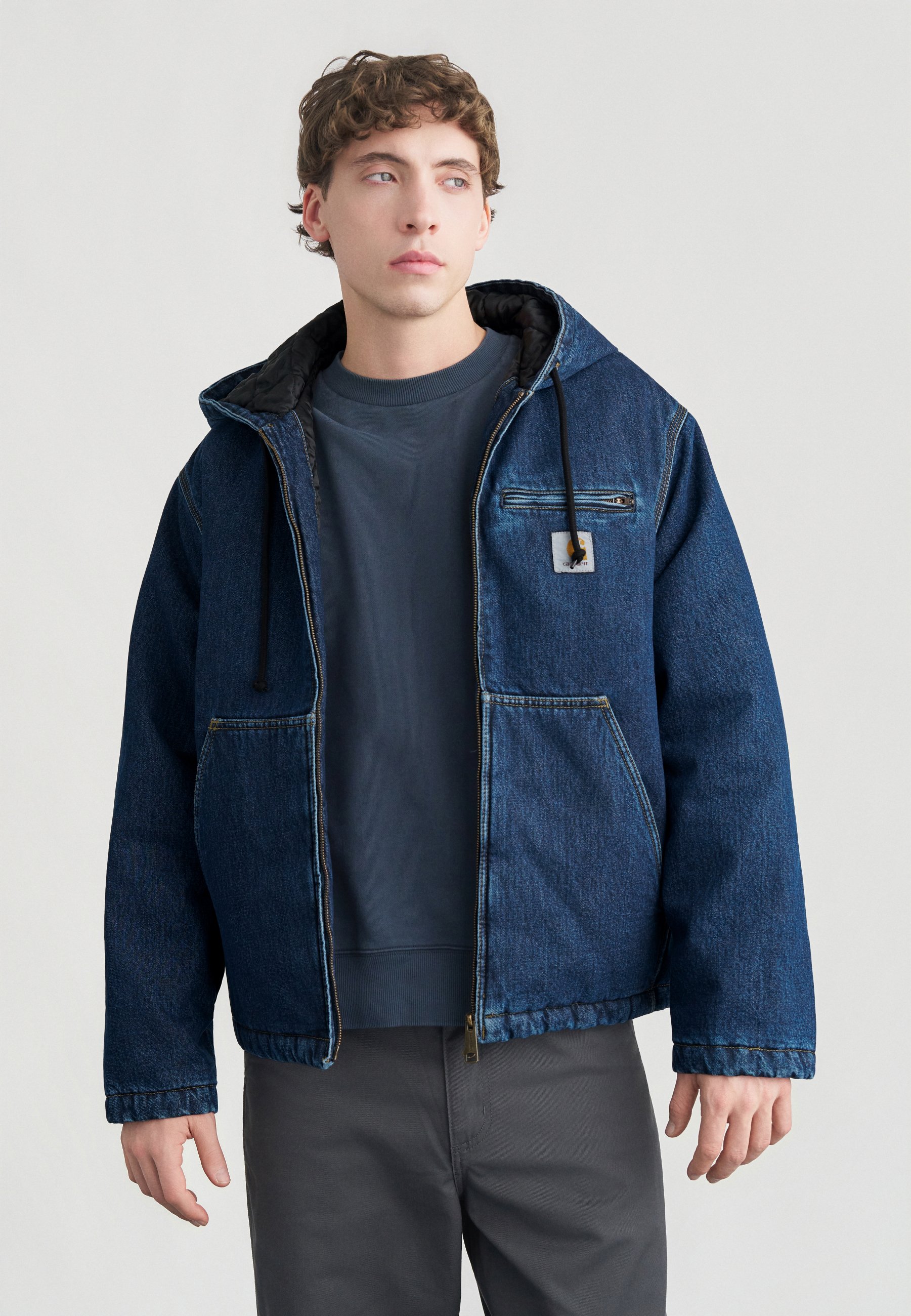 Carhartt デニムブルー ジャケット Carhartt WIP CLEVELAND - Denim jacket - blue stone washed/stone