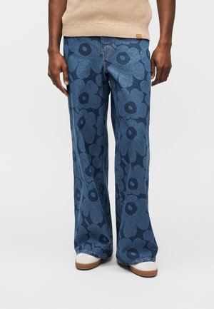 WIDE UNIKKO UNISEX - Džínsy voľného strihu - mid indigo