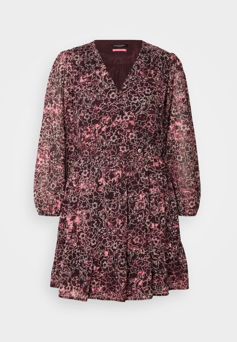 Scotch & Soda Jurk donkerrood gemêleerd