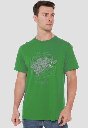 Cotton Soul, GAME OF THRONES STARK BURST SIGILS - T-Shirt print - dark green