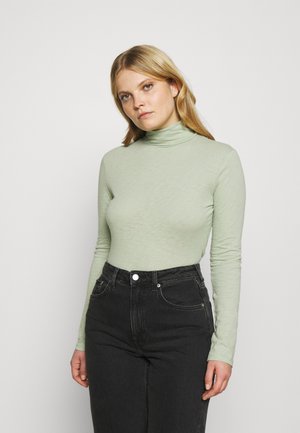Topper langermet - pistachio gray