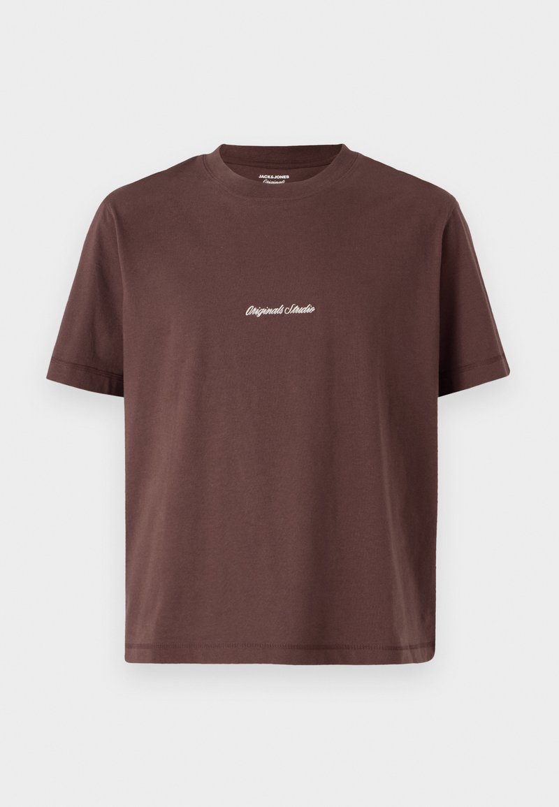 jack & jones T-shirt basic donkerrood