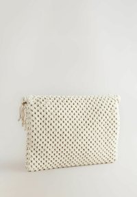 MACRAME BEADED  - Skuldertasker - white
