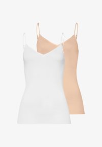 Unausgewählt, weiß/beige