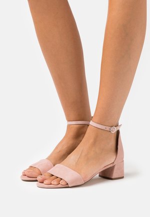 LEATHER - Sandals - rose/gold-coloured