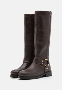 Bronx NEW TOUGH - Cowboy és motoros csizmák - dark brown