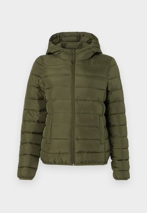 TOM TAILOR DENIM LIGHTWEIGHT PUFFER JACKET - Giacca da mezza stagione - grape leaf green