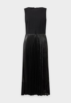 DKNY, MIX MEDIA PLEATED DRESS - Дневна рокля - black