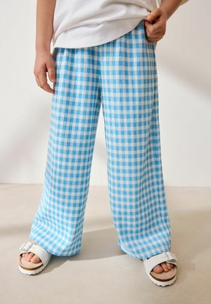 Next, REGULAR FIT - Bukser - blue gingahm
