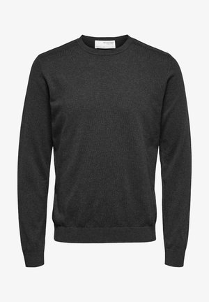 Selected, SLHBERG CREW NECK - Maglione - antracit/melange