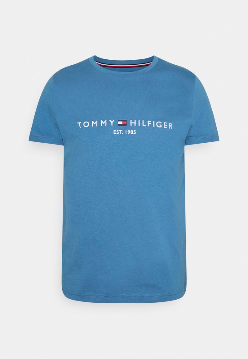 Tommy Hilfiger TOMMY LOGO TEE - T-shirt estampada - dusty indigo