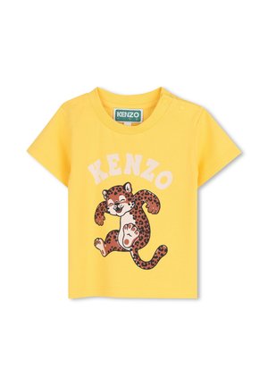 KENZO kids, TEE-SHIRT MANCHES COURTES - T-shirt imprimé - jaune sport