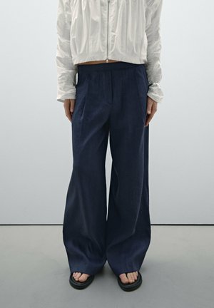 Housut - mottled dark blue