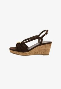 Non sélectionné, chocolate brown faux suede
