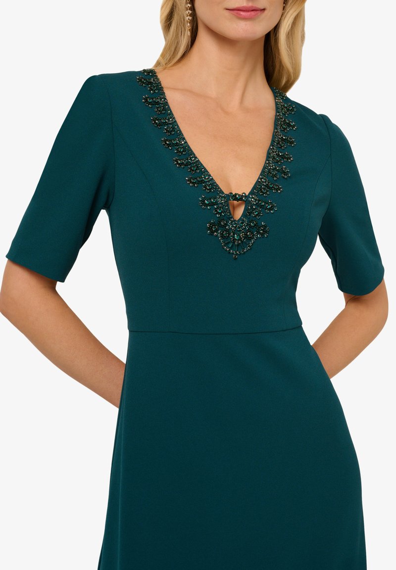 Robe Femme - WF™ - Mousseline De Soie à Fleurs - Col En V - Manches De