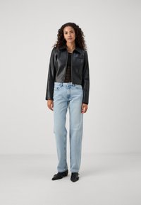 Gina Tricot Tall LOW - Egyenes szárú farmer - light blue