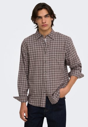 Only & Sons, ONSGUDMUND LOOSE  - Camisa - coffee bean