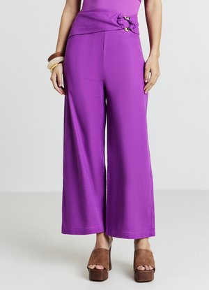 Calliope CULOTTE CON FIBBIA - Stoffhose - ciclamino